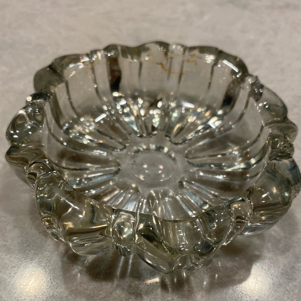 Delicate blooming vintage ashtray